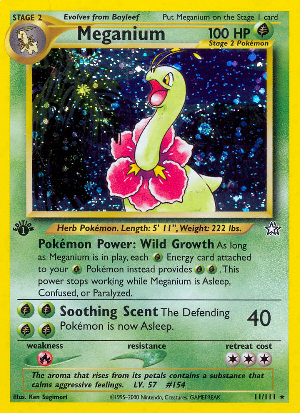Meganium 011/111 Rare Holo