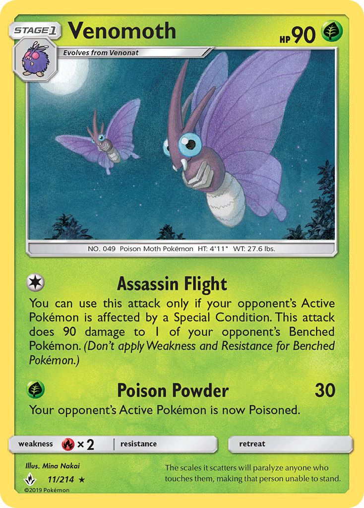 Venomoth 011/234 Rare