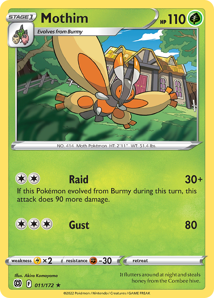 Mothim 011/186 Rare
