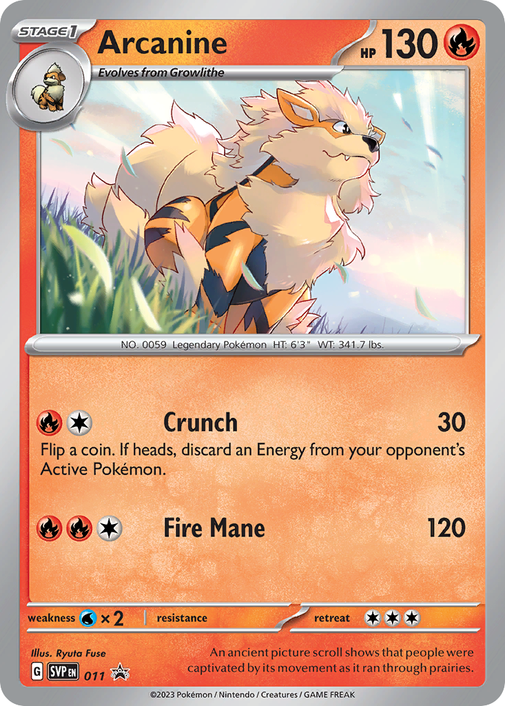 Arcanine 011/196 Promo