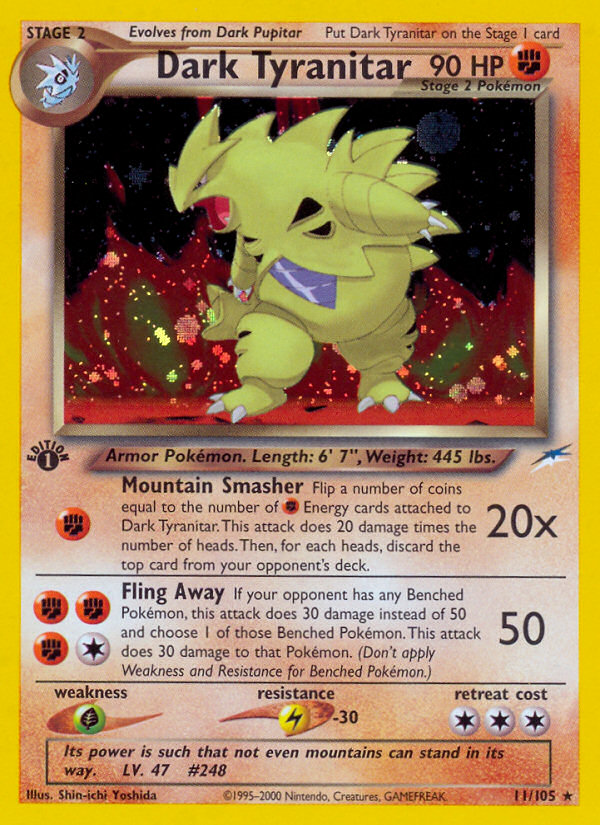 Dark Tyranitar 011/113 Rare Holo