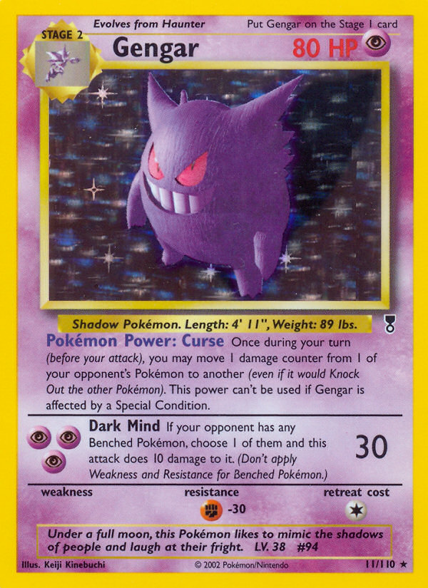 Gengar 011/110 Rare Holo