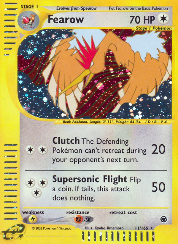 Fearow 011/165 Rare Holo