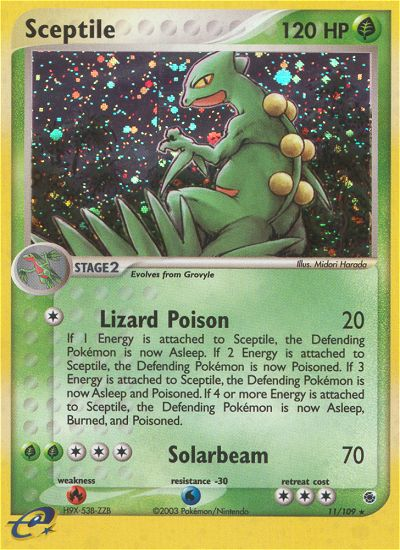 Sceptile 011/109 Rare Holo