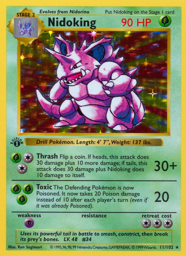 Nidoking 011/102 Rare Holo