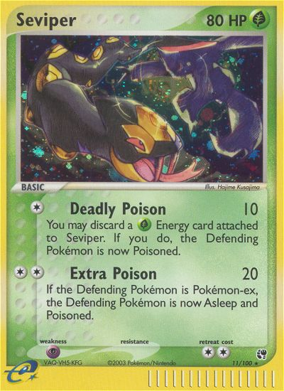 Seviper 011/100 Rare Holo