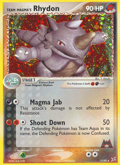 Team Magma's Rhydon 011/97 Rare Holo
