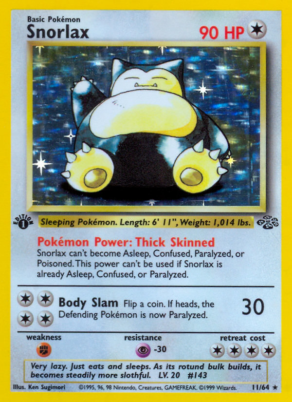 Snorlax 011/64 Rare Holo
