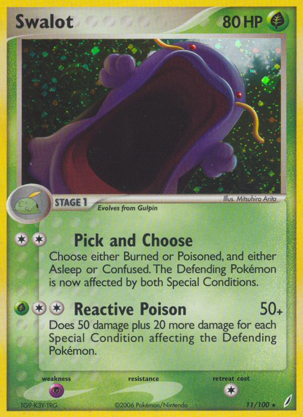Swalot 011/100 Rare Holo