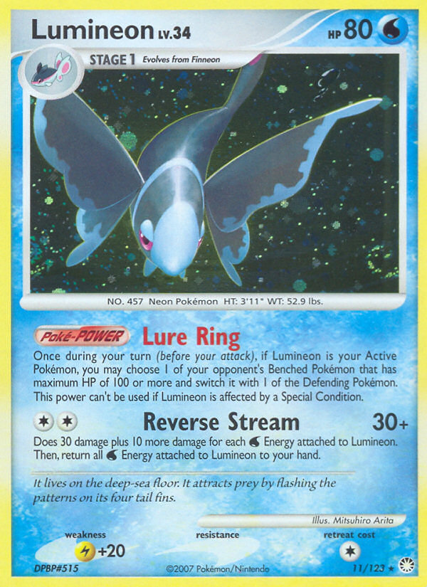 Lumineon 011/124 Rare Holo