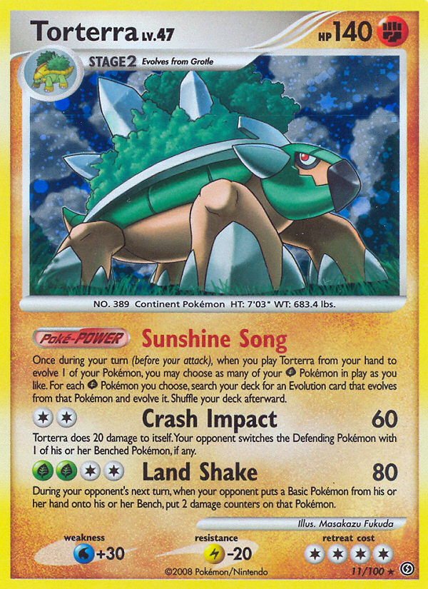 Torterra 011/106 Rare Holo