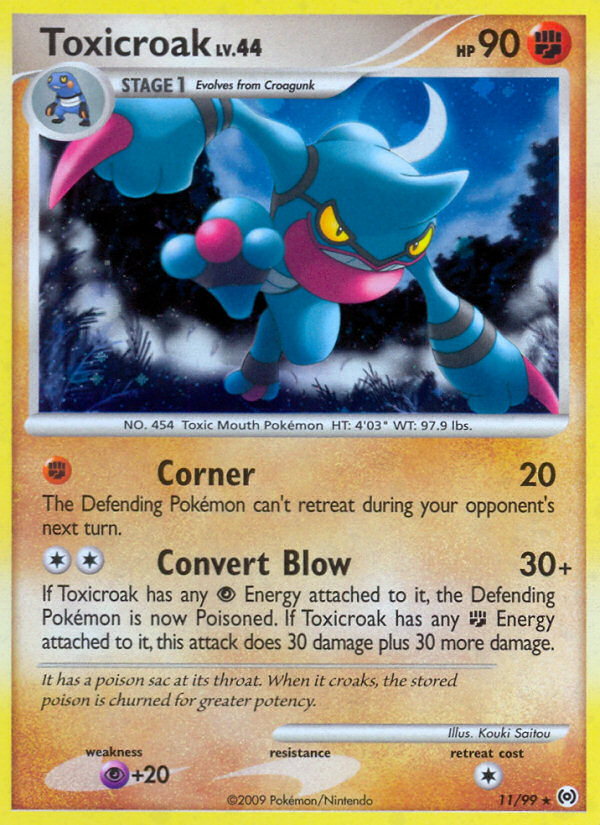 Toxicroak 011/111 Rare Holo