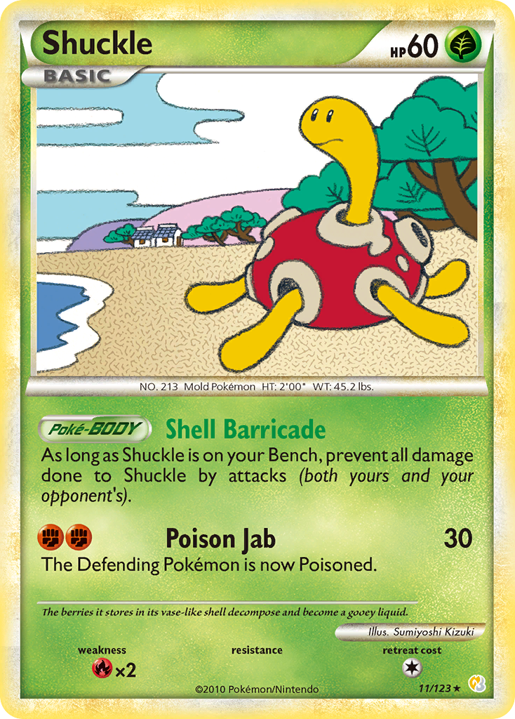 Shuckle 011/124 Rare Holo