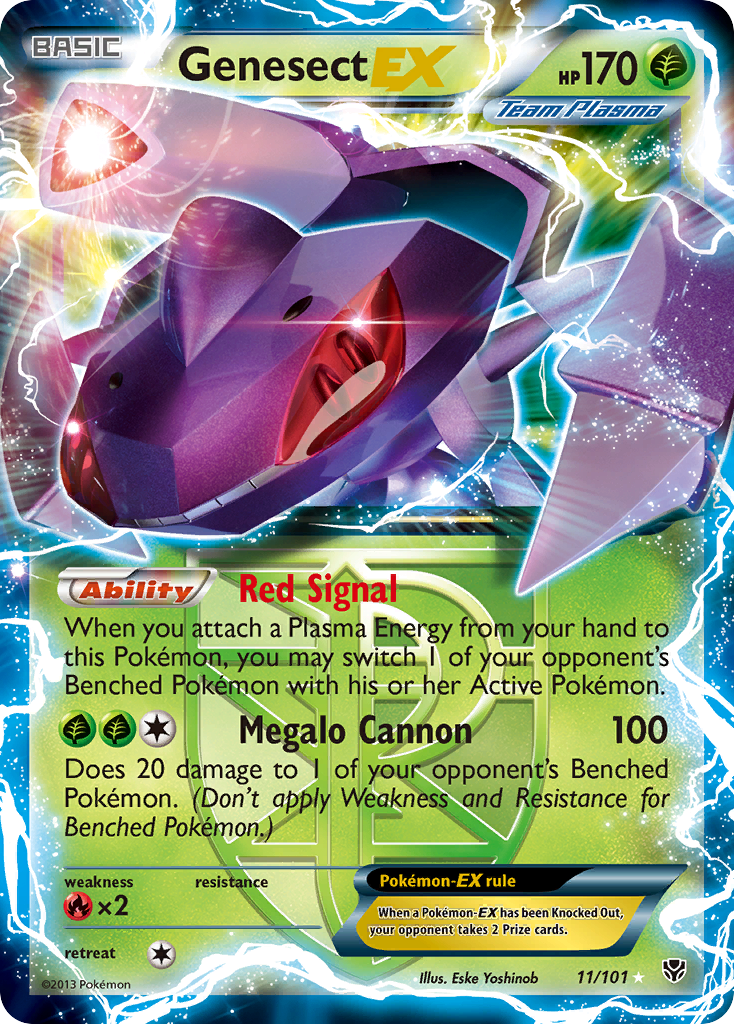 Genesect-EX 011/105 Rare Holo EX