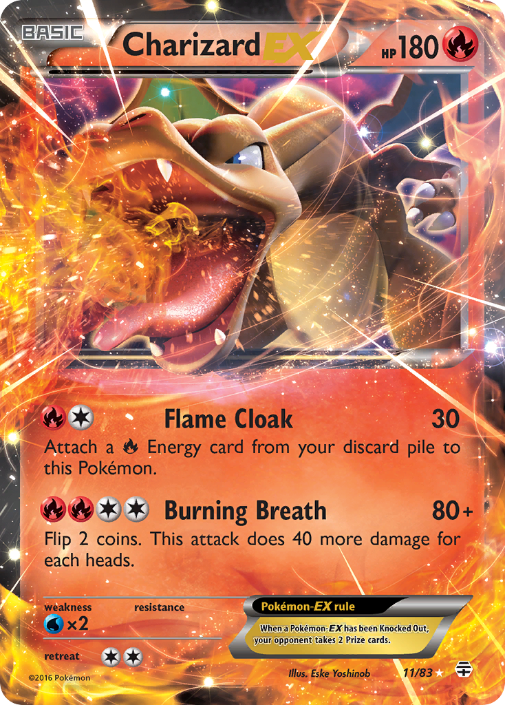 Charizard-EX 011/117 Rare Holo EX
