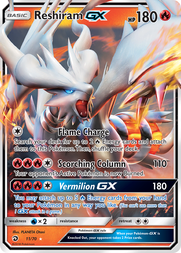 Reshiram-GX 011/80 Rare Holo GX