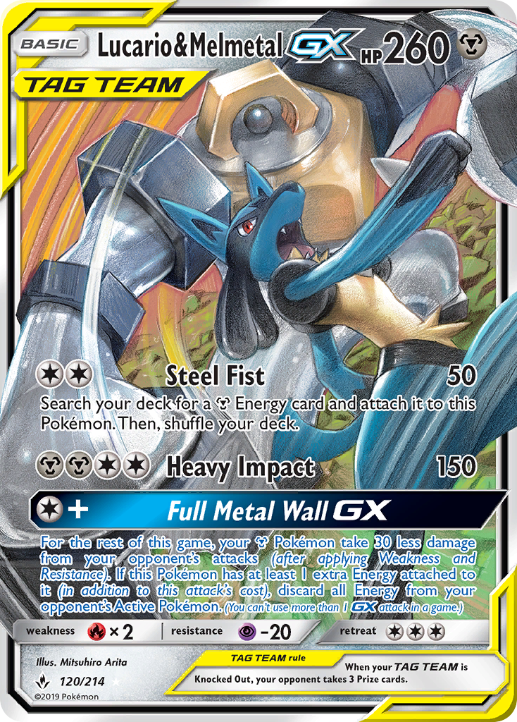 Lucario & Melmetal-GX 120/234 Rare Holo GX