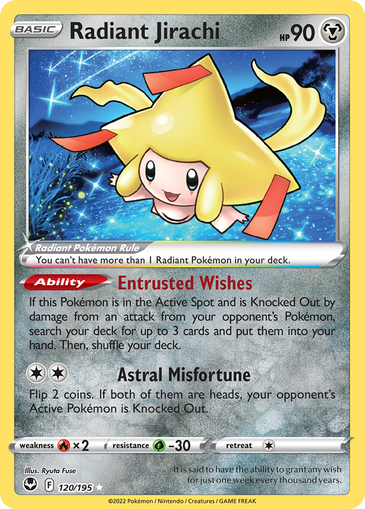 Radiant Jirachi 120/215 Radiant Rare
