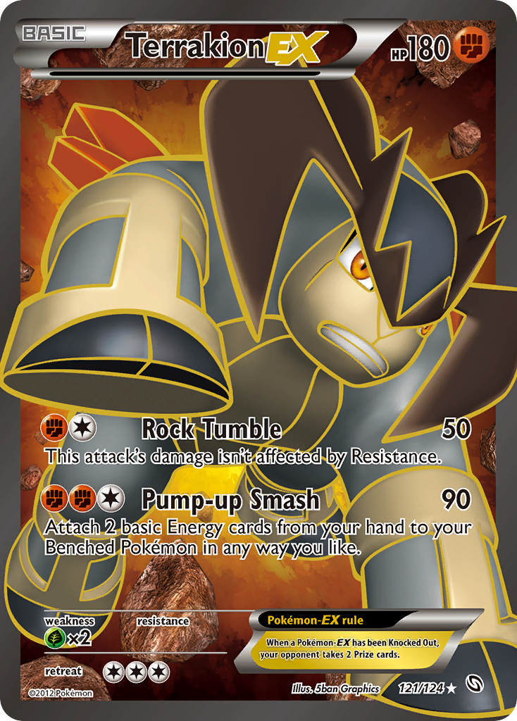 Terrakion-EX 121/128 Rare Ultra