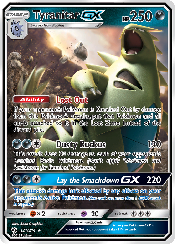 Tyranitar-GX 121/240 Rare Holo GX