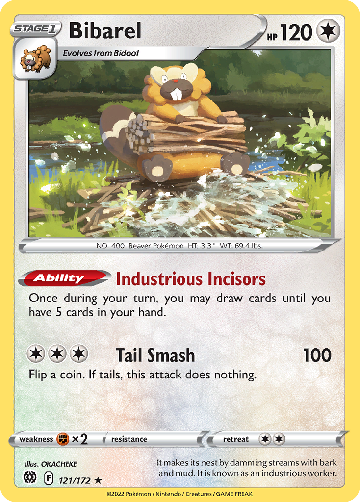 Bibarel 121/186 Rare Holo
