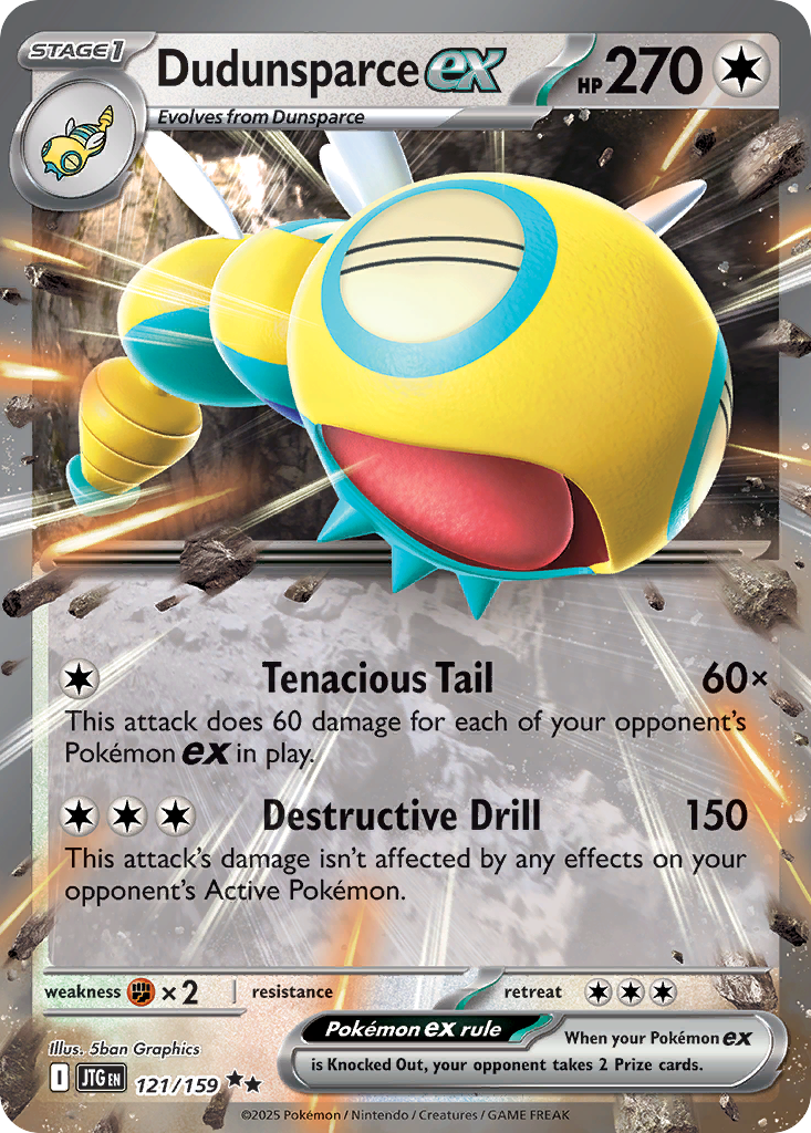 Dudunsparce ex 121/190 Double Rare