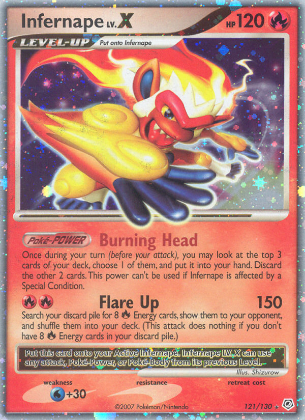 Infernape LV.X 121/130 Rare Holo LV.X