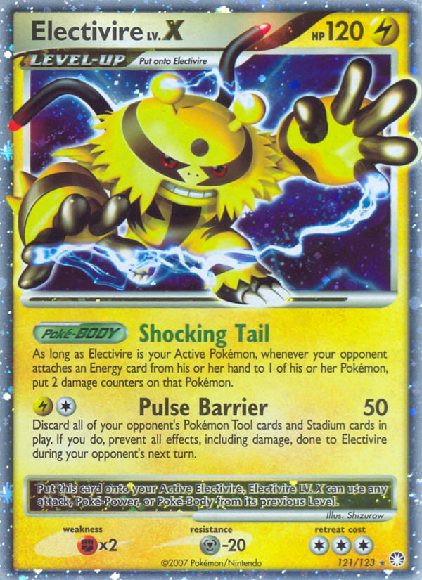 Electivire LV.X 121/124 Rare Holo LV.X