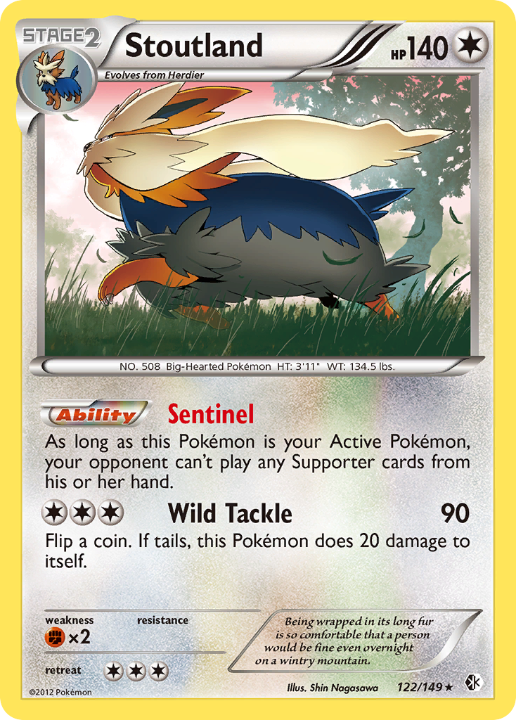 Stoutland 122/153 Rare Holo
