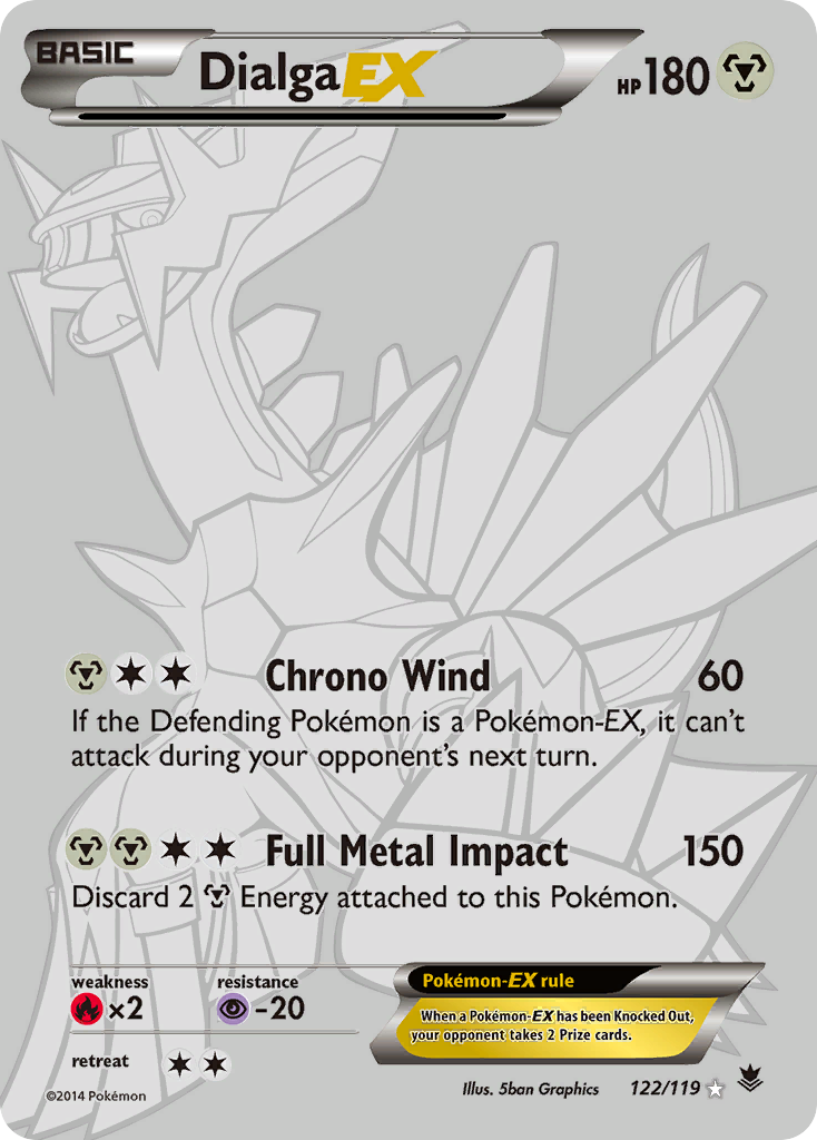 Dialga-EX 122/124 Rare Secret