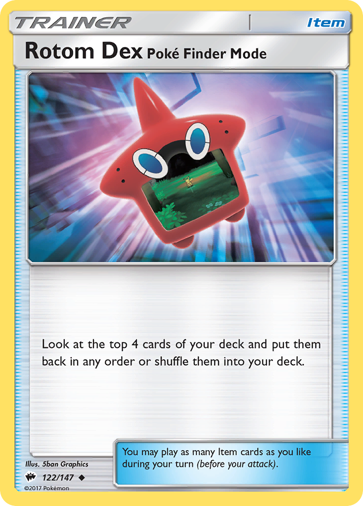 Rotom Dex Poké Finder Mode 122/177 Uncommon