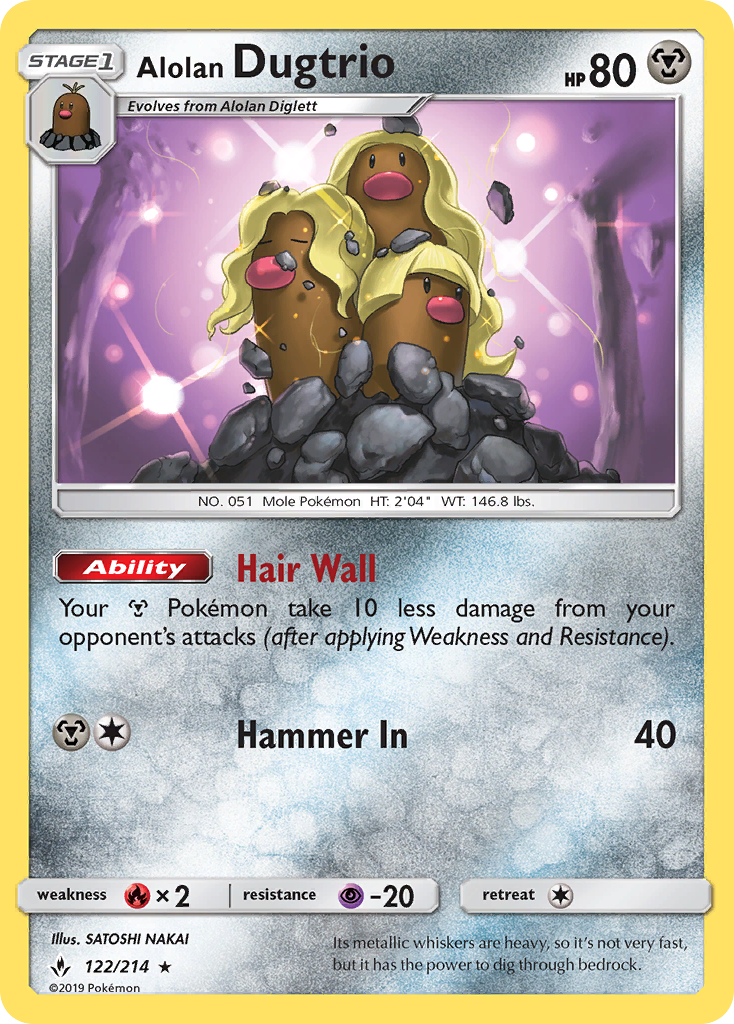 Alolan Dugtrio 122/234 Rare