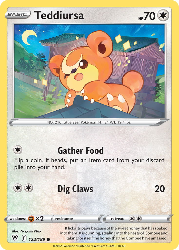 Teddiursa 122/216 Common