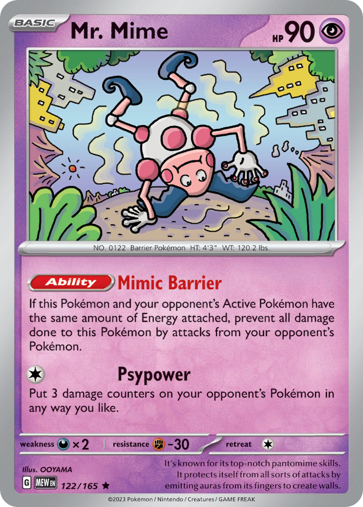 Mr. Mime 122/207 Rare