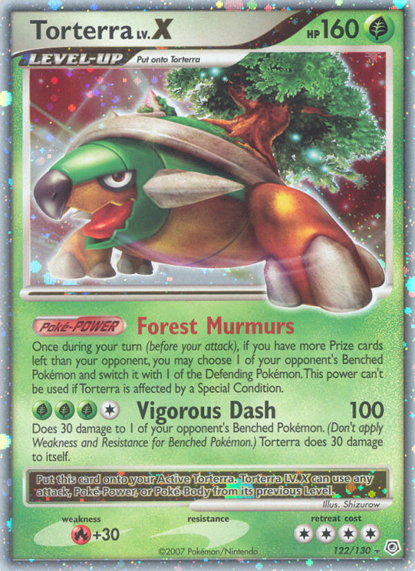 Torterra LV.X 122/130 Rare Holo LV.X