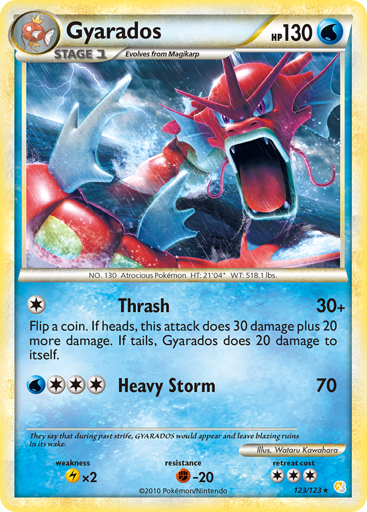 Gyarados 123/124 Rare Holo