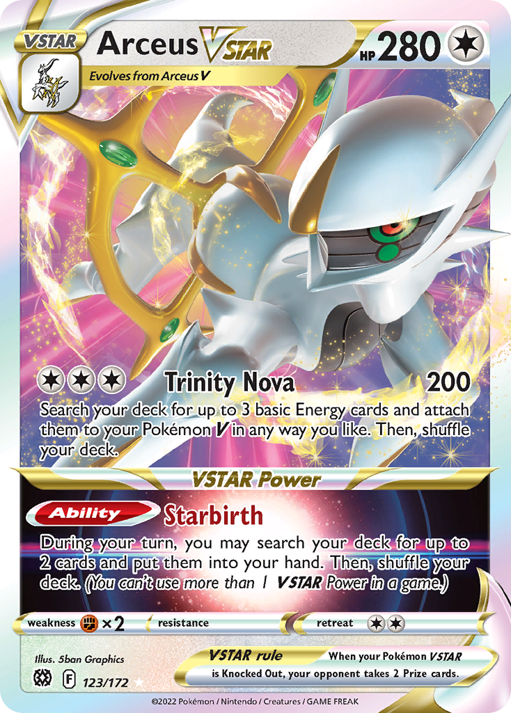 Arceus VSTAR 123/186 Rare Holo VSTAR
