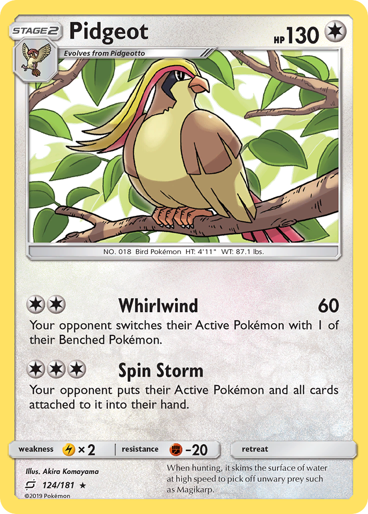 Pidgeot 124/198 Rare
