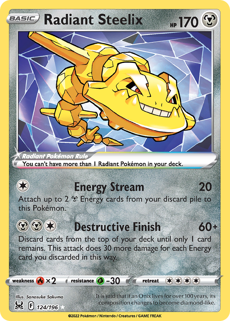 Radiant Steelix 124/217 Radiant Rare