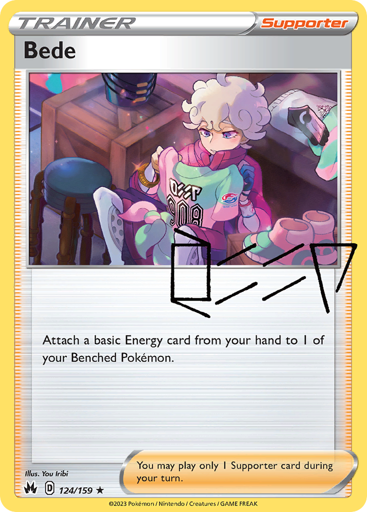 Bede 124/160 Rare Holo