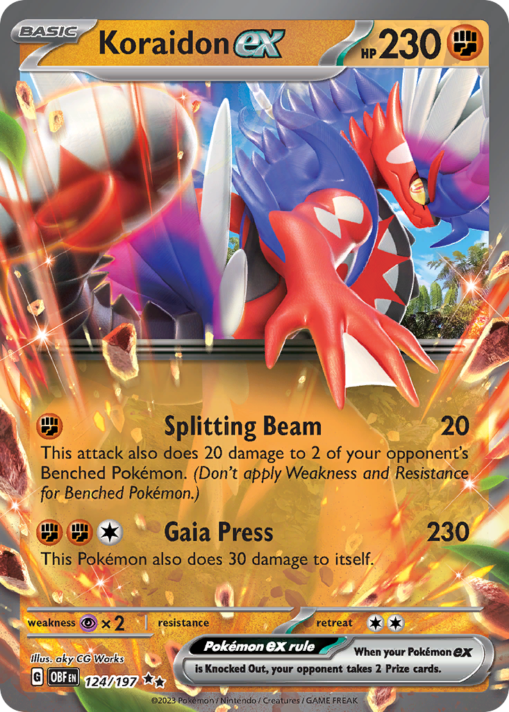 Koraidon ex 124/230 Double Rare