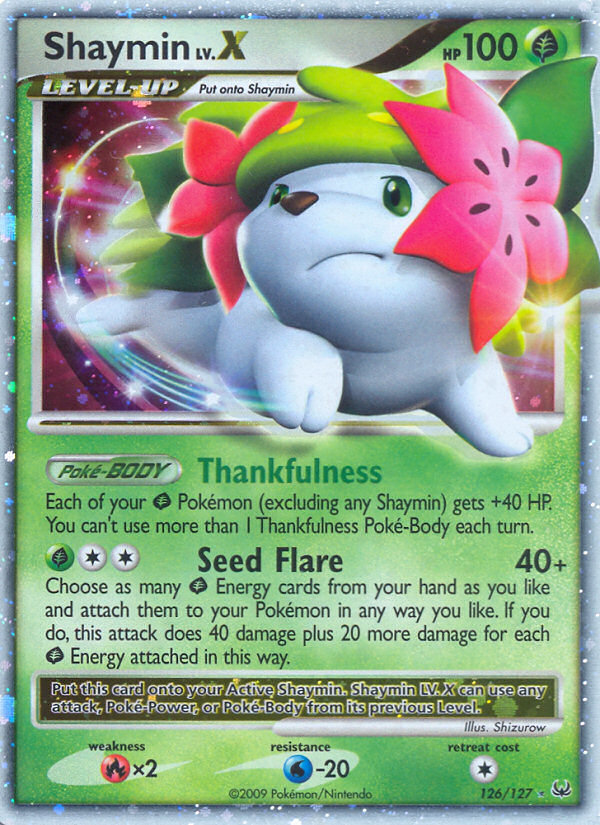 Shaymin LV.X 126/133 Rare Holo LV.X