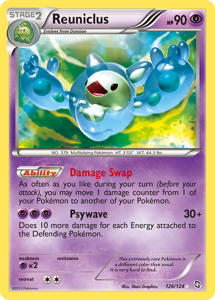 Reuniclus 126/128 Rare Secret