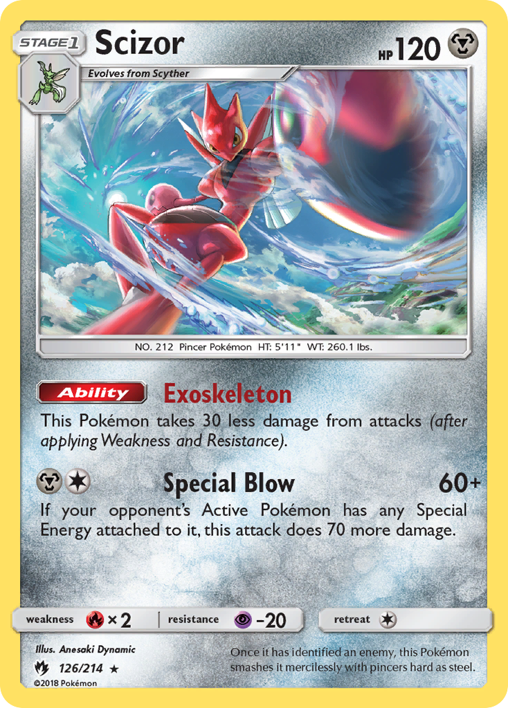 Scizor 126/240 Rare Holo
