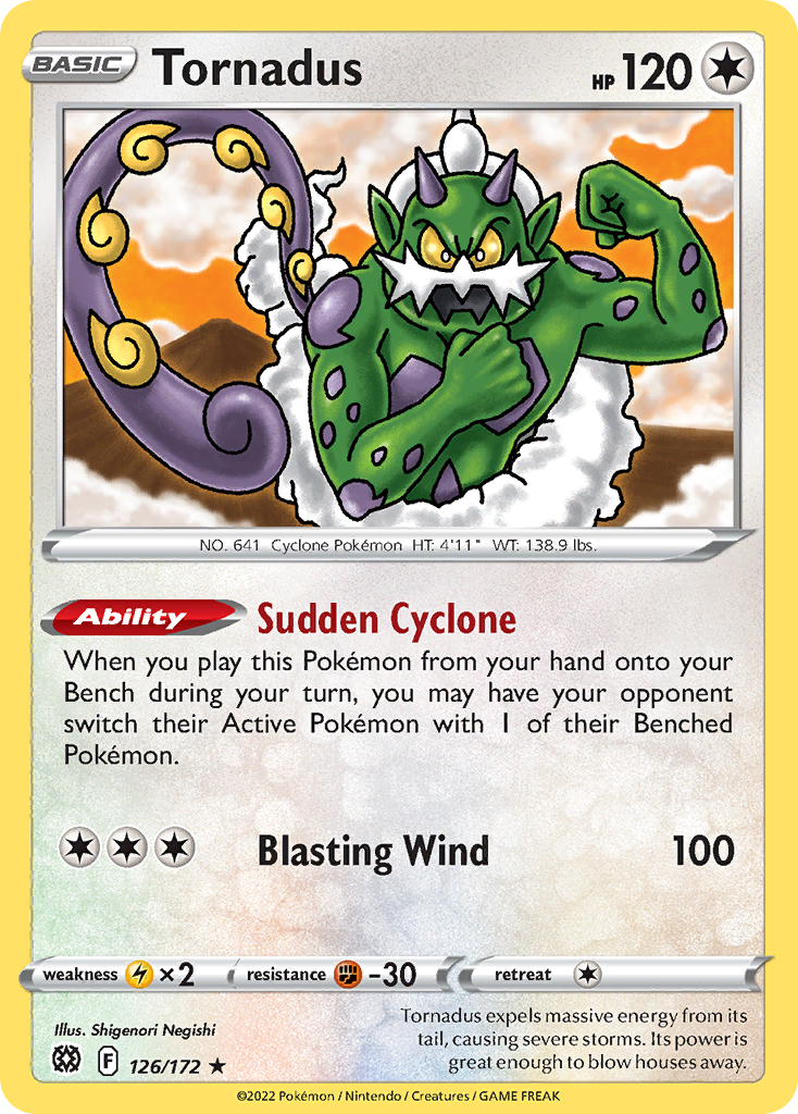 Tornadus 126/186 Rare