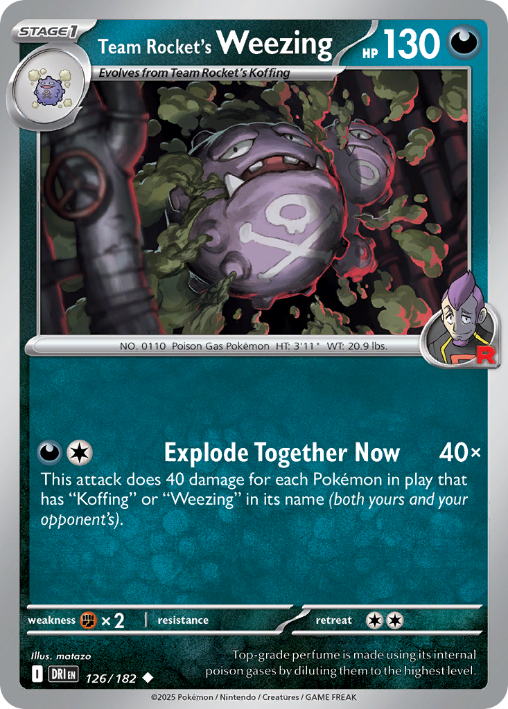 Team Rocket's Weezing 126/244 Uncommon