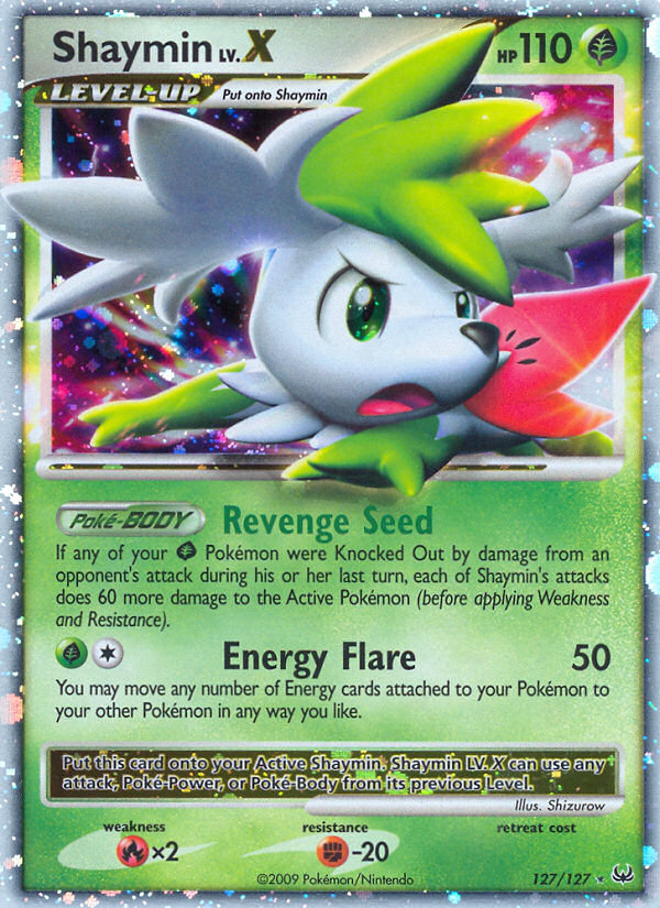 Shaymin LV.X 127/133 Rare Holo LV.X