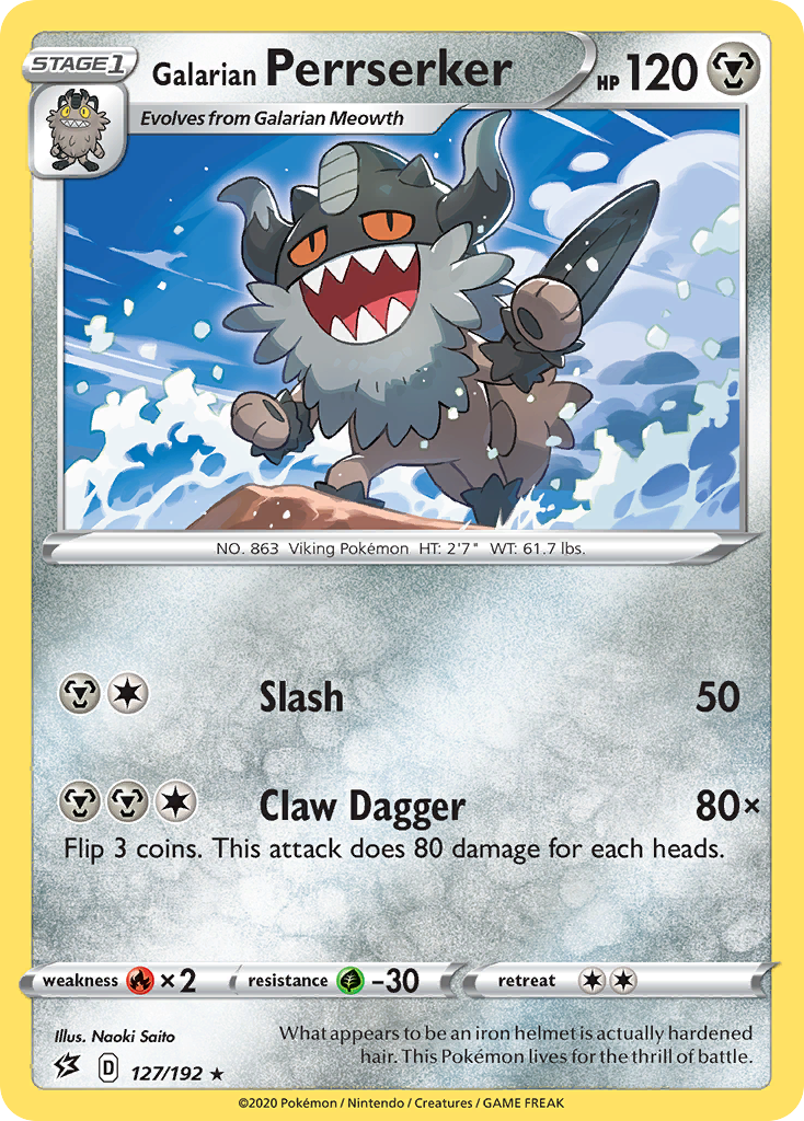 Galarian Perrserker 127/209 Rare