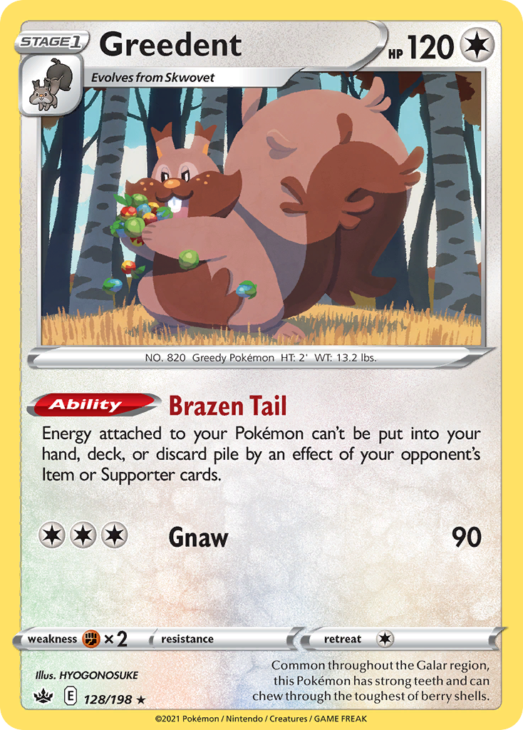 Greedent 128/233 Rare Holo