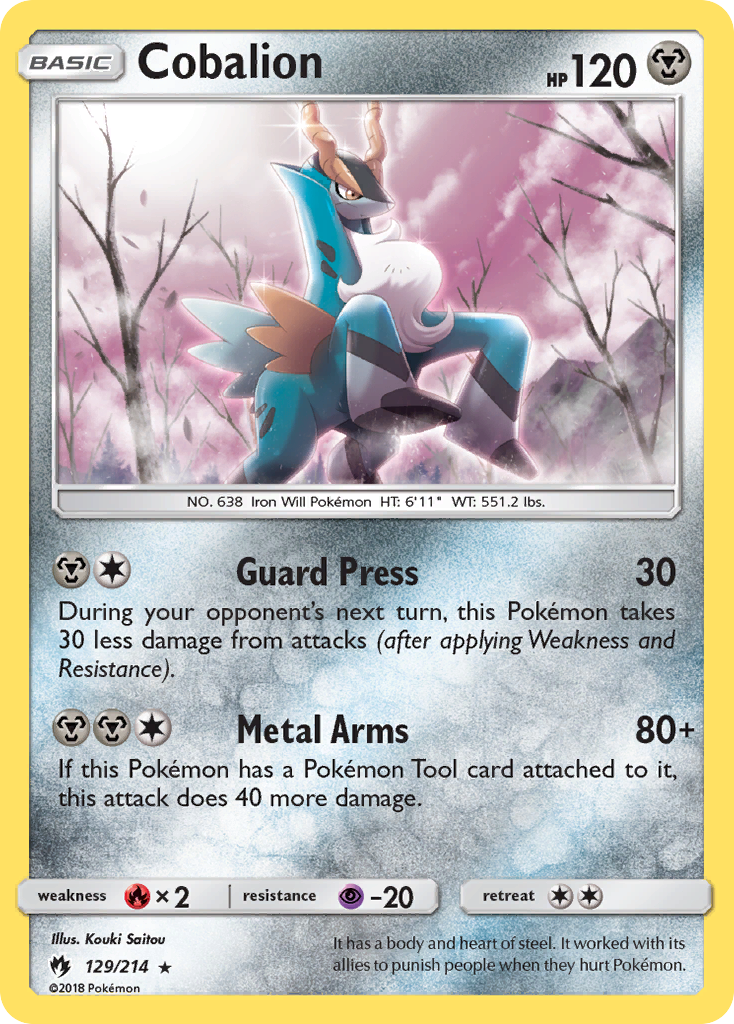 Cobalion 129/240 Rare Holo